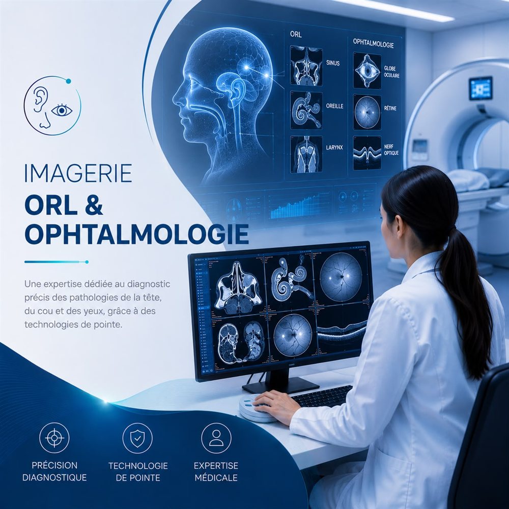 Imagerie ORL et ophtalmologique — sinus, oreille, larynx, globe oculaire