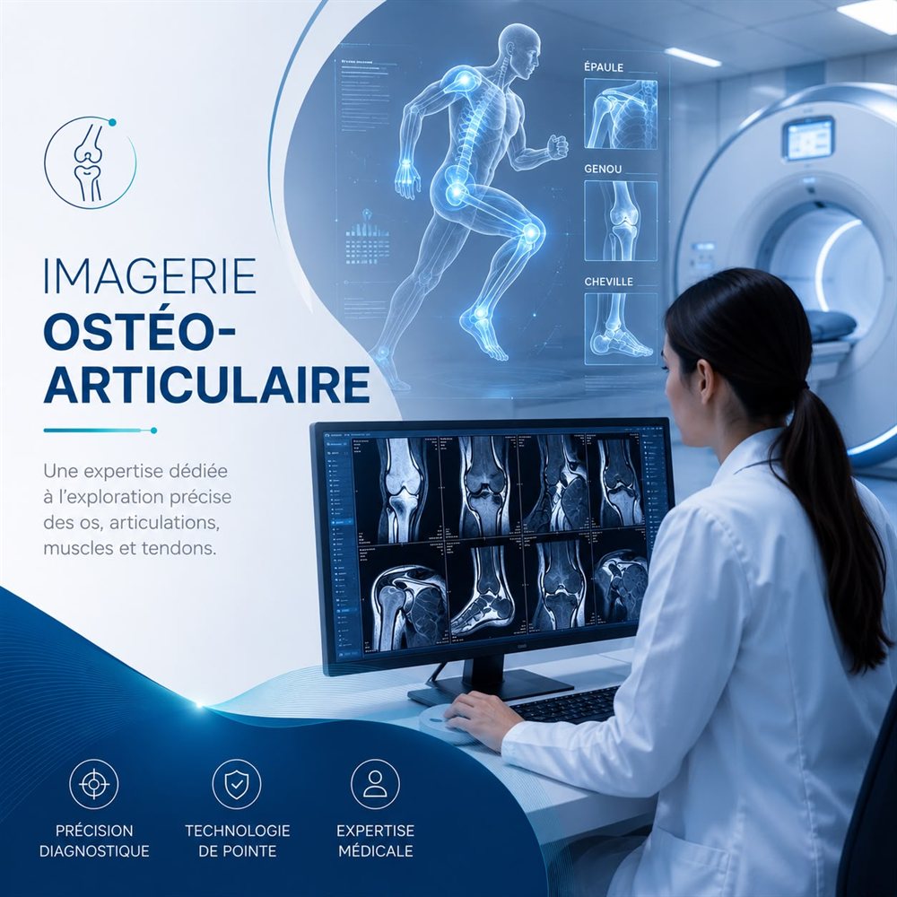 Imagerie ostéo-articulaire — os, articulations, muscles et tendons