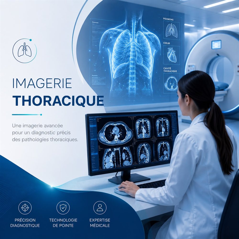 Imagerie cardio-pulmonaire — poumons, cœur, cavité thoracique