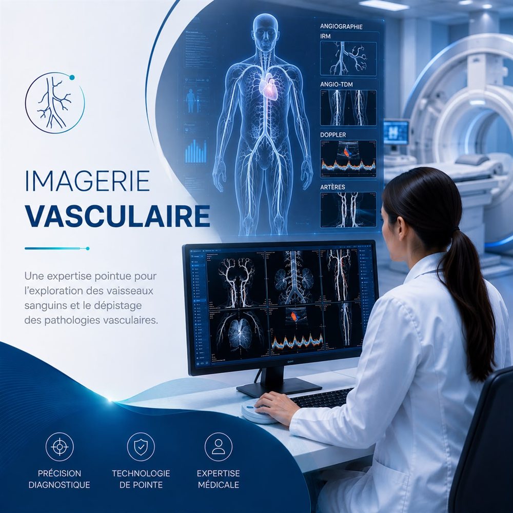 Imagerie vasculaire — angiographie IRM, angio-TDM et écho-Doppler